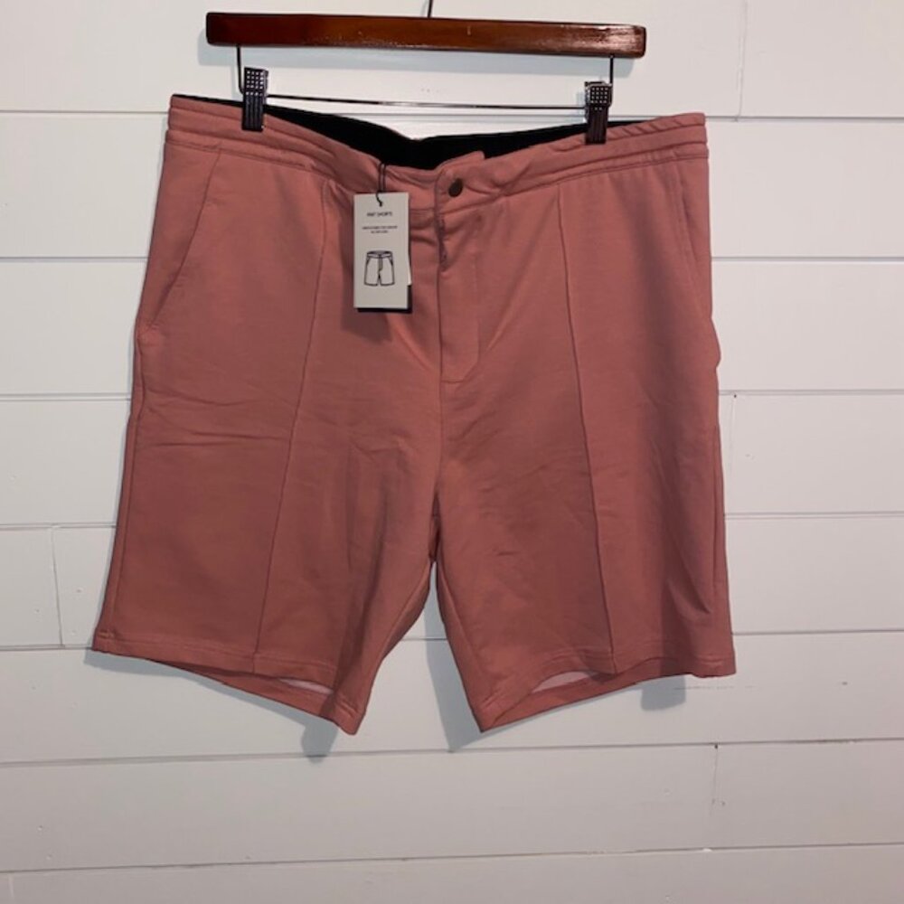NWT Stone Rose Dusty Rose Pink Knit 2-Ply Casual Shorts – Men’s Large PINK